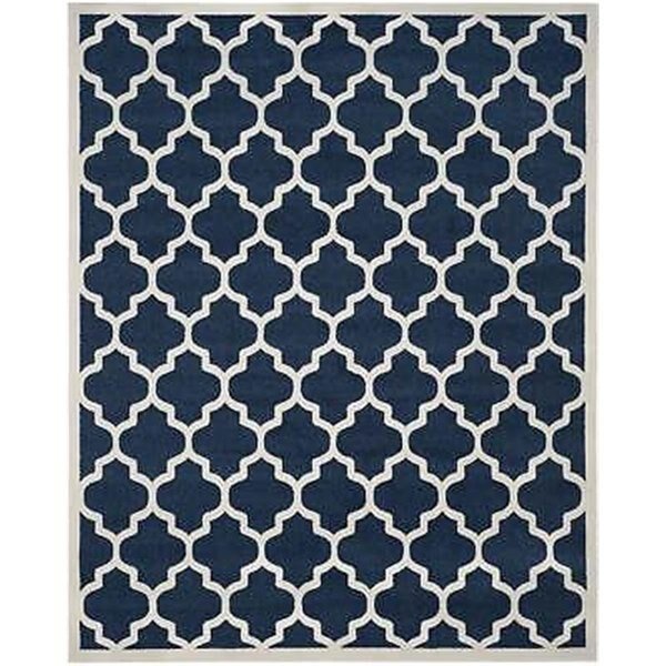 Hand Tufted Newport Rectangle Rug, Navy - 5 x 8 ft., Momeni, Mfr#: NEWPONP-12NVY5080